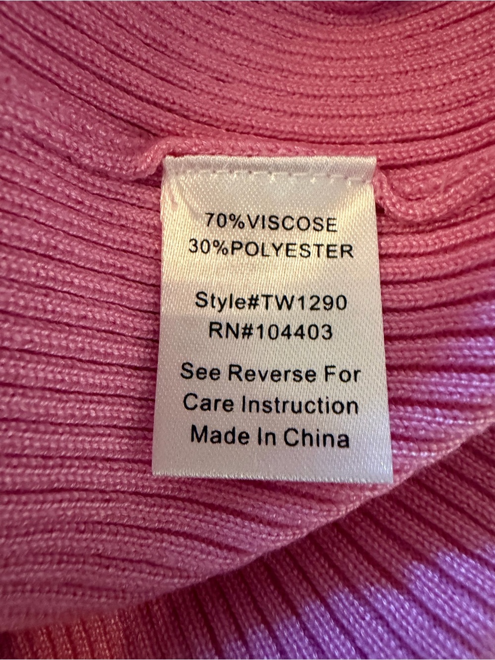 🌸 NEW 🌸Pink Ribbed Tank Top with Ruffle Hem - Picture 2 of 4